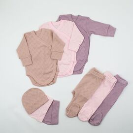 Комплект дитячий на дівчинку 77-71 beige р.56 "Webi" недорого оптом від прямого постачальника