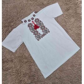 Фотография Вышиванка детская лёгкая на мальчика LM14 white р.140-176 "Limerense" недорого оптом от прямого поставщика