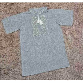 Фотография Вышиванка детская лёгкая на мальчика LM15 grey р.140-176 "Limerense" недорого оптом от прямого поставщика