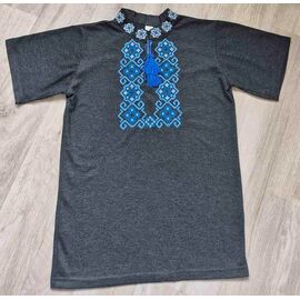 Вишиванка дитяча легка на хлопчика LM2 grey р.140-176 "Limerense" недорого оптом від прямого постачальника