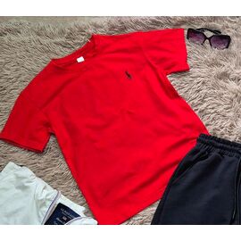 Фотография Футболка детская на девочку LM41 red р.140-176 "Limerense" недорого оптом от прямого поставщика