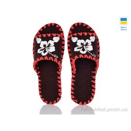 Тапки жіночі для будинку Весна/осінь 242W бордо (9 пар р.36-41) "Active" недорого оптом від прямого постачальника