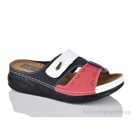 Фотография Шлепки женские облегченные Лето 8101-1 blue (6 пар р.36-41) "Sali-2" недорого оптом от прямого поставщика