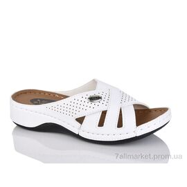 Шльопанці жіночі полегшені Літо 108 white (6 пар р.36-41) "Sali-2" недорого оптом від прямого постачальника