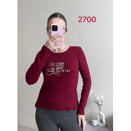 Светр жіночий 2700 wine р.42-46 "FSN" недорого оптом від прямого постачальника