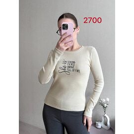 Светр жіночий 2700 l.beige р.42-46 "FSN" недорого оптом від прямого постачальника