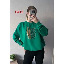 Светр жіночий 6412 green р.52-58 "FSN" недорого оптом від прямого постачальника
