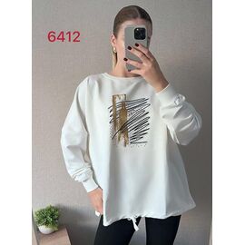 Светр жіночий 6412 white р.52-58 "FSN" недорого оптом від прямого постачальника