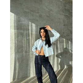 Фотография Рубашка женская летняя 8477 l.blue р.S-L "SHEPARIS" недорого оптом от прямого поставщика