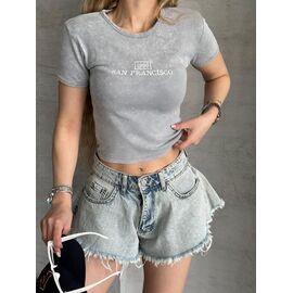 Фотография Топ женский 8499 grey р.S-L "SHEPARIS" недорого оптом от прямого поставщика