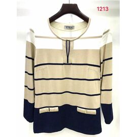 Фотография Свитер женский 1213 beige р.52-62 "LIDA" недорого оптом от прямого поставщика