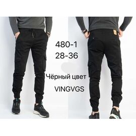 Фотография Джоггеры мужские 480-1 black р.28-36 "Vingvgs" недорого оптом от прямого поставщика