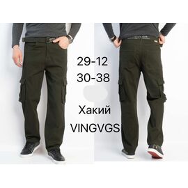 Штани чоловічі утеплені 2912 khaki р.30-38 "Vingvgs" недорого оптом від прямого постачальника