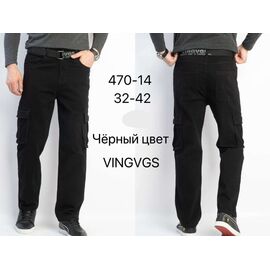 Штани чоловічі утеплені 470-14 black р.32-42 "Vingvgs" недорого оптом від прямого постачальника