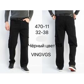 Штани чоловічі утеплені 470-11 black р.32-38 "Vingvgs" недорого оптом від прямого постачальника