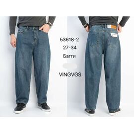 Джинси чоловічі 53618-2 blue р.27-34 "Vingvgs" недорого оптом від прямого постачальника