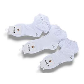 Шкарпетки дитячі на дівчинку CY548 white р.4-6 "Jelzin" недорого оптом від прямого постачальника