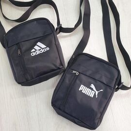 Сумка чоловіча AD1 black р.20*17*5 "Candy bags" недорого оптом від прямого постачальника