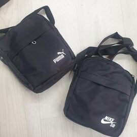 Сумка чоловіча NK42 black р.23*16*5 "Candy bags" недорого оптом від прямого постачальника