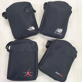 Сумка чоловіча PB100 black р.19*15*4 "Candy bags" недорого оптом від прямого постачальника
