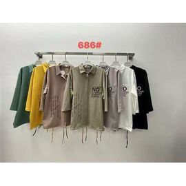 Сорочка жіноча 686 mix р.3XL-6XL "Even&Efair" недорого оптом від прямого постачальника