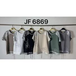 футболка жіноча JF6869 mix р.XL-4XL "Even&Efair" недорого оптом від прямого постачальника