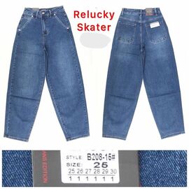 Джинси жіночі B208-15 blue р.25-30 "Relucky" недорого оптом від прямого постачальника