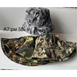 Фотография Панама мужская A7 mix р.58 "WHITE" недорого оптом от прямого поставщика