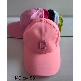 Фотография Кепка детская летняя на девочку H40 mix р.58 "WHITE" недорого оптом от прямого поставщика