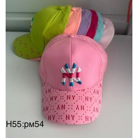 Кепка дитяча літня на дівчинку H55 mix р.54 "WHITE" недорого оптом від прямого постачальника