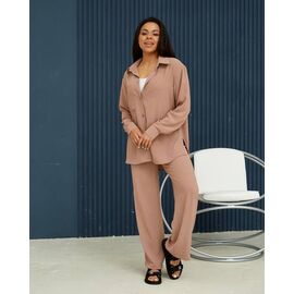 Фотография Костюм женский A15 l.brown р.S-XL "Sinevir" недорого оптом от прямого поставщика