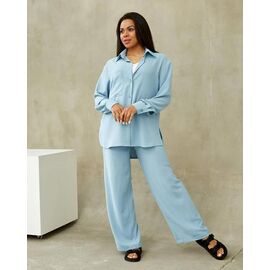 Костюм жіночий A15-1 l.blue р.S-XL "Sinevir" недорого оптом від прямого постачальника