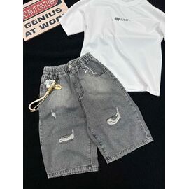 Фотография Шорты детские на мальчика 911 grey р.150-170 "Yalisi" недорого оптом от прямого поставщика