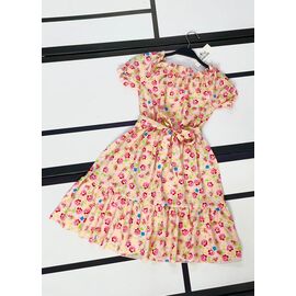Фотография Платье детское лёгкое на девочку 579 peach р.128-152 "Kosmy" недорого оптом от прямого поставщика