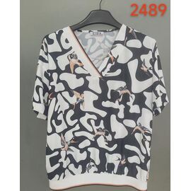 футболка жіноча 2489 white р.52-62 "LIDA" недорого оптом від прямого постачальника