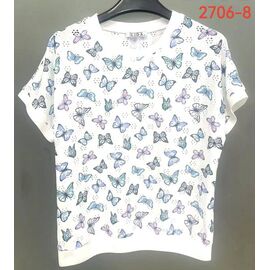 футболка жіноча 2706-8 white р.52-62 "LIDA" недорого оптом від прямого постачальника