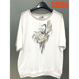 футболка жіноча 2826 white р.52-62 "LIDA" недорого оптом від прямого постачальника