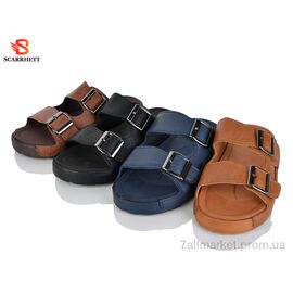 Шльопанці чоловічі пляжні Літо 7510 mix (12 пар р.40-45) "SCARRHETT" недорого оптом від прямого постачальника