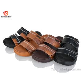 Шльопанці чоловічі пляжні Літо 7513 mix (12 пар р.40-45) "SCARRHETT" недорого оптом від прямого постачальника