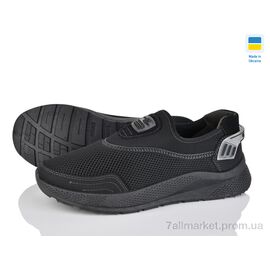 Фотография Кроссовки мужские модные Весна/осень 2501 чорний (6 пар р.41-45) "Lvovbaza" недорого оптом от прямого поставщика