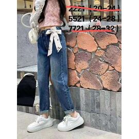 Джинси дитячі на дівчинку 5521 black р.8-12 "Фунтик" недорого оптом від прямого постачальника