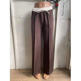 Штани спортивні жіночі 10054 brown р.2XL-4XL "VICTORY" недорого оптом від прямого постачальника