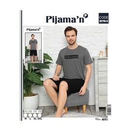 Фотография Пижама мужская 6170-3 grey р.M-2XL "Vehuiah" недорого оптом от прямого поставщика