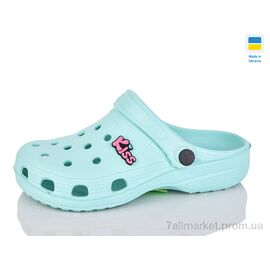 Крокси жіночі літні Літо 018 м'ята (6 пар р.36-41) "SANLIN 2" недорого оптом від прямого постачальника