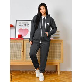 Спортивний костюм жіночий двонитка на блискавці батал 50,52,54,56 (3кв) "NOWEMBER"