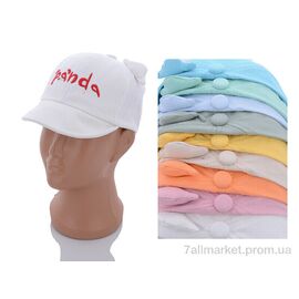 Фотография Кепка детская Лето 014 mix (9 шт. р.сетка 48-50) "KUINH" недорого оптом от прямого поставщика