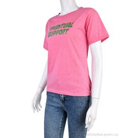 Фотография Футболка женская Лето 08789-6-1 pink (5 шт. р.сетка L-2XL) "Obuvok" недорого оптом от прямого поставщика
