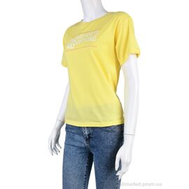 Фотография Футболка женская Лето 08789-9 yellow (5 шт. р.сетка L-2XL) "Obuvok" недорого оптом от прямого поставщика