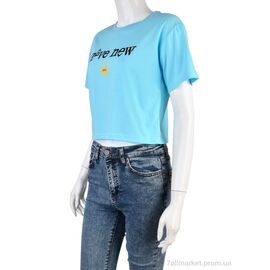 Фотография Футболка женская Лето 08789-18-2 l.blue (4 шт. р.сетка L-2XL) "Obuvok" недорого оптом от прямого поставщика