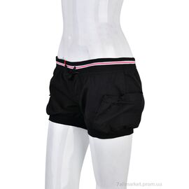 Фотография Шорты женские Лето 7020-5 black (02019) (8 шт. р.сетка M-2XL) "Obuvok" недорого оптом от прямого поставщика